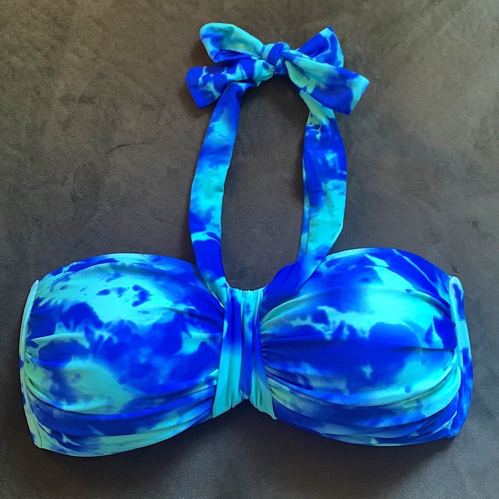 Tie-Dye Bikini Top with Moulded Cups